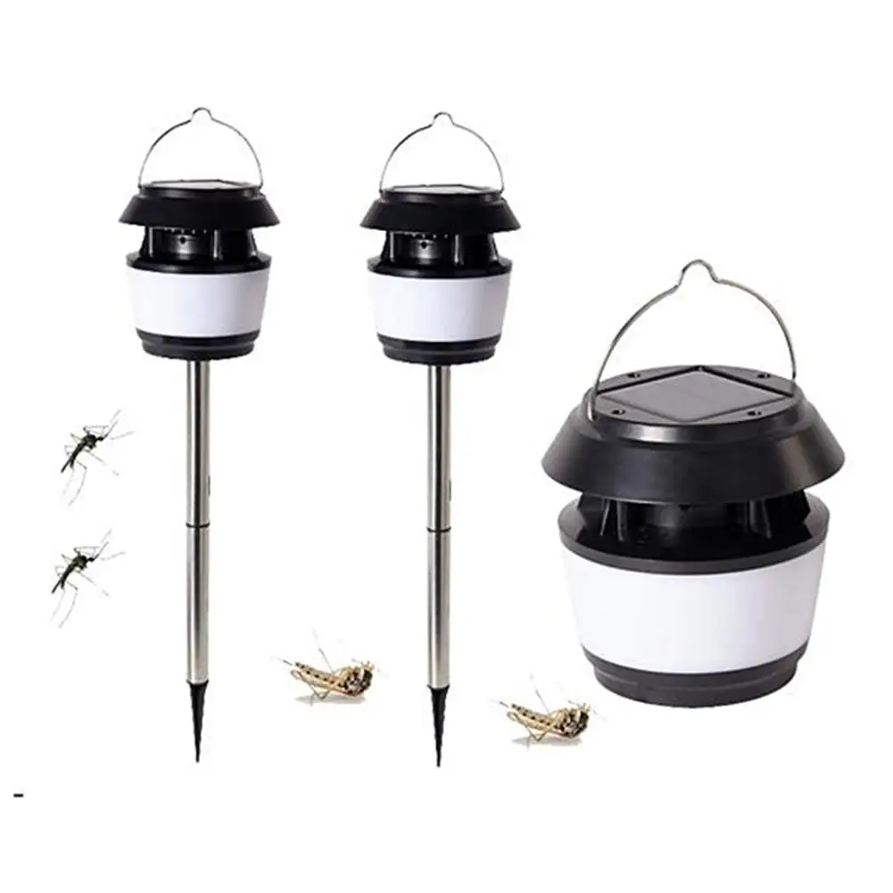 Solar Power Light With Mosquito Repellent Ultrasonic Lights LED Pin