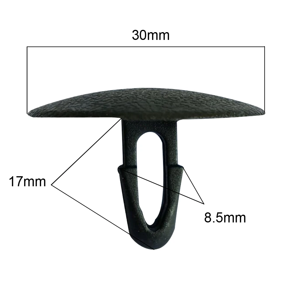CNIKESIN 50 PCS V05 для Toyota 8,5 мм отверстие нейлон Фиксатор автомобильный щит удерживающим ремешком с заклепками крышка двигателя с подкладкой из утепленного хлопка зажимы