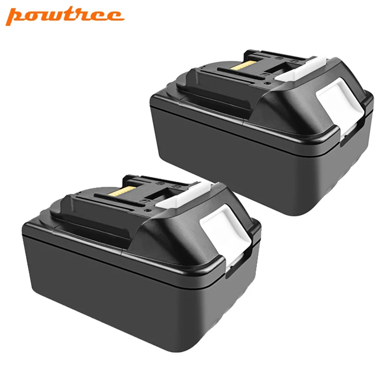 Powtree 2 шт. 18 в 6000 мАч заменить Батарея 18V для Makita BL1830 BL1835 BL1815 BCS550 BFS450 BHP453 BSS501 BVR450 MR100 инструменты