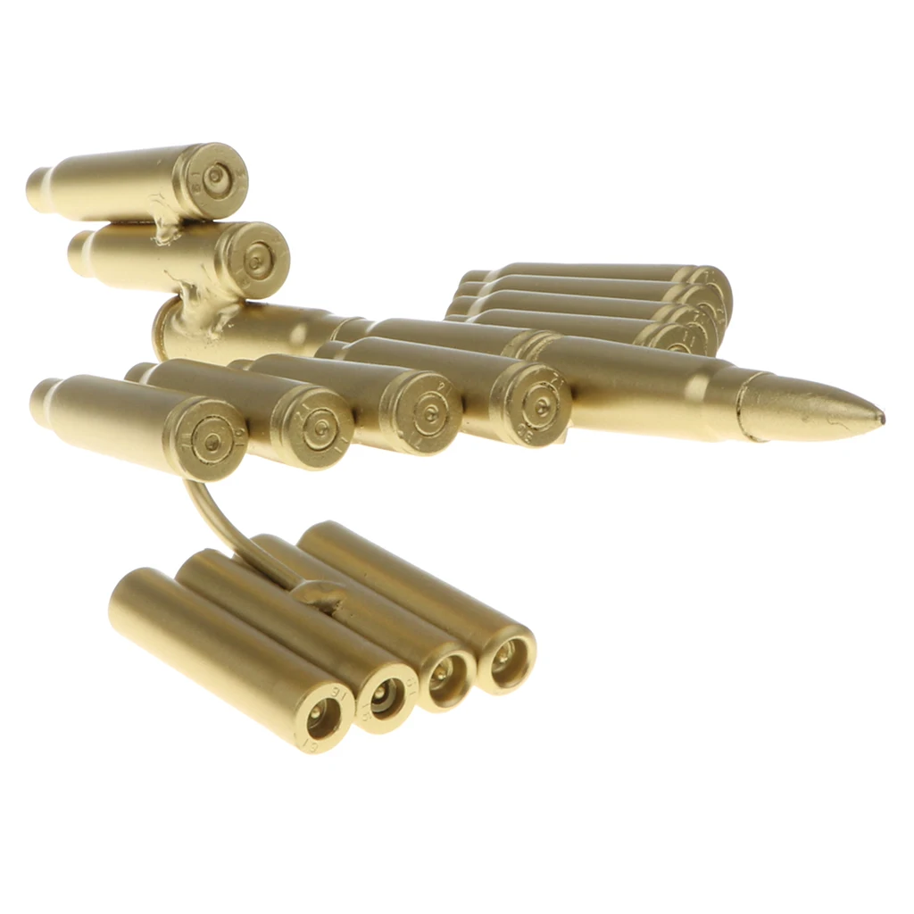 Metal Craft Army Plane Model Air Force Jet Airplane Sculpture Statue Toy Golden Shells Casings Style Office Home Desk Decor