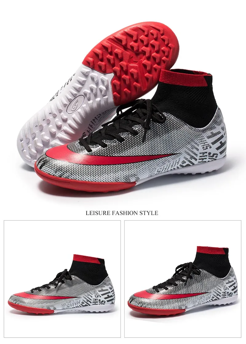 botas de futebol alta profissional superfly futebol