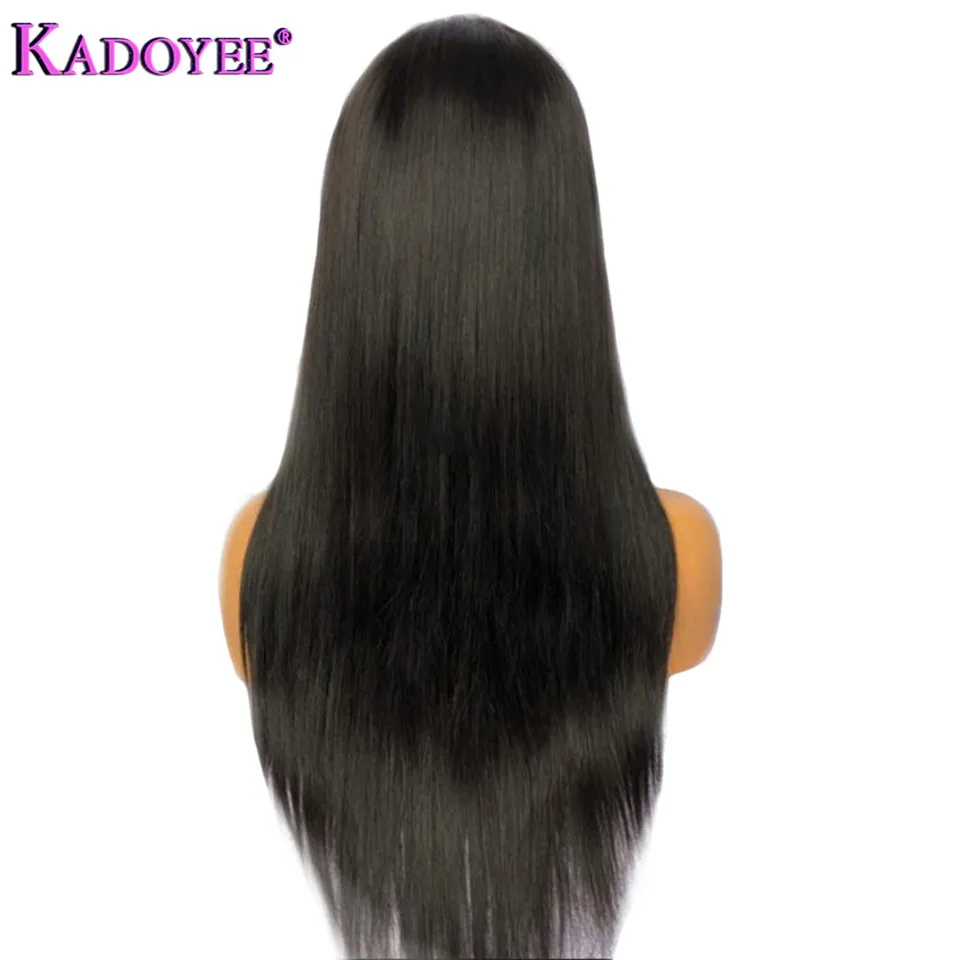 straight human hair lace front wigs for black women  (3)