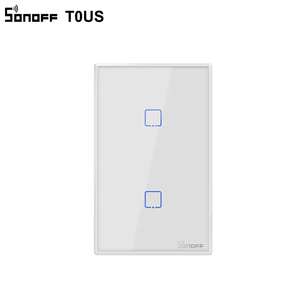 SONOFF T0US TX Wifi Smart Wall Light Switch Timer 1/2/3 Gang Support Voice/APP/Touch Control Works With Alexa Google Home IFTTT