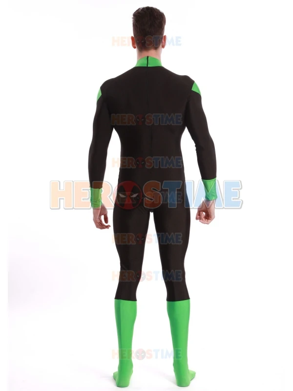 Новейший костюм зеленого фонаря спандекс Хэллоуин косплей супергерой Зеленый Фонарь распродажа костюмов зентай костюм