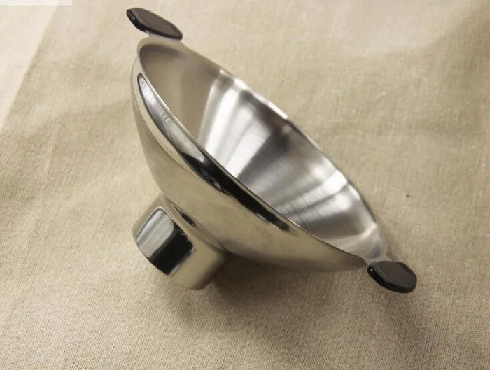 Large diameter thick funnel 304 stainless steel wine funnel oil pickle powder filling