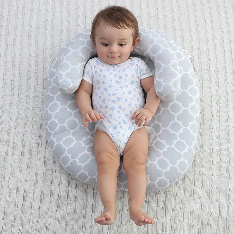 60*55 см детское гнездо кровать детская переносная Съемная кроватка дорожная кровать для новорожденных кормящих подушка для грудного
