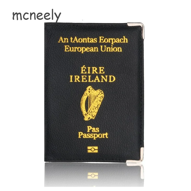 

Ireland Passport Cover Leather Case for Passport Protection Case Cute Women Travel Document Organizer for Travel Wallet