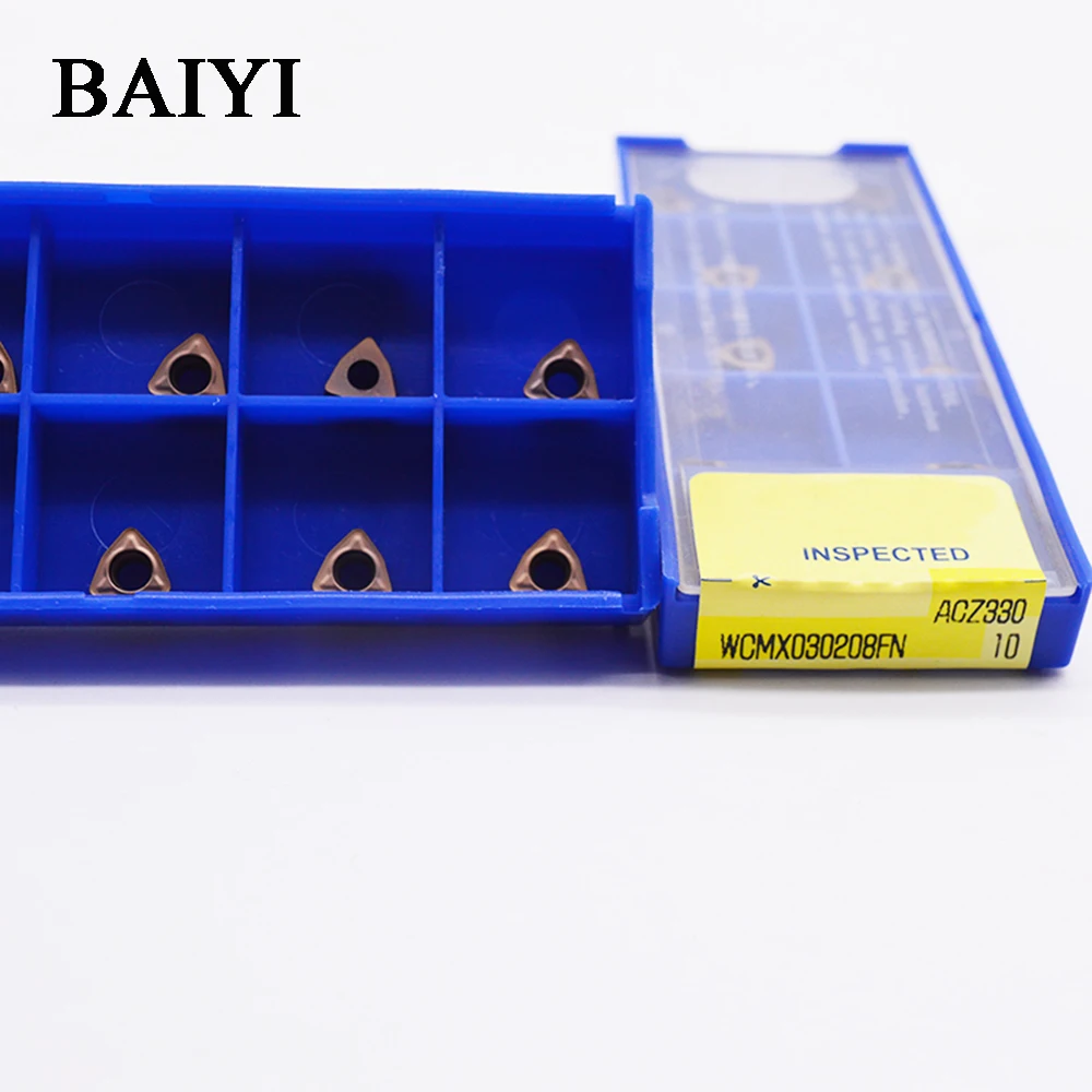 10 шт. WCMX030208FN ACZ330 высококачественный инструмент с ЧПУ вставки для U дрели|Токарный