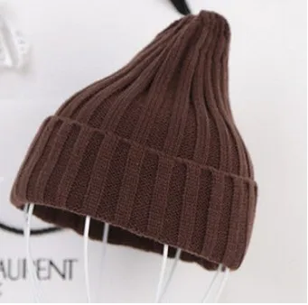Шапки Бесплатная доставка 2018 Новая модная зимняя качественная акриловая шапка вязаная шапка заостренная шапка для женщин/дам 19 цветов