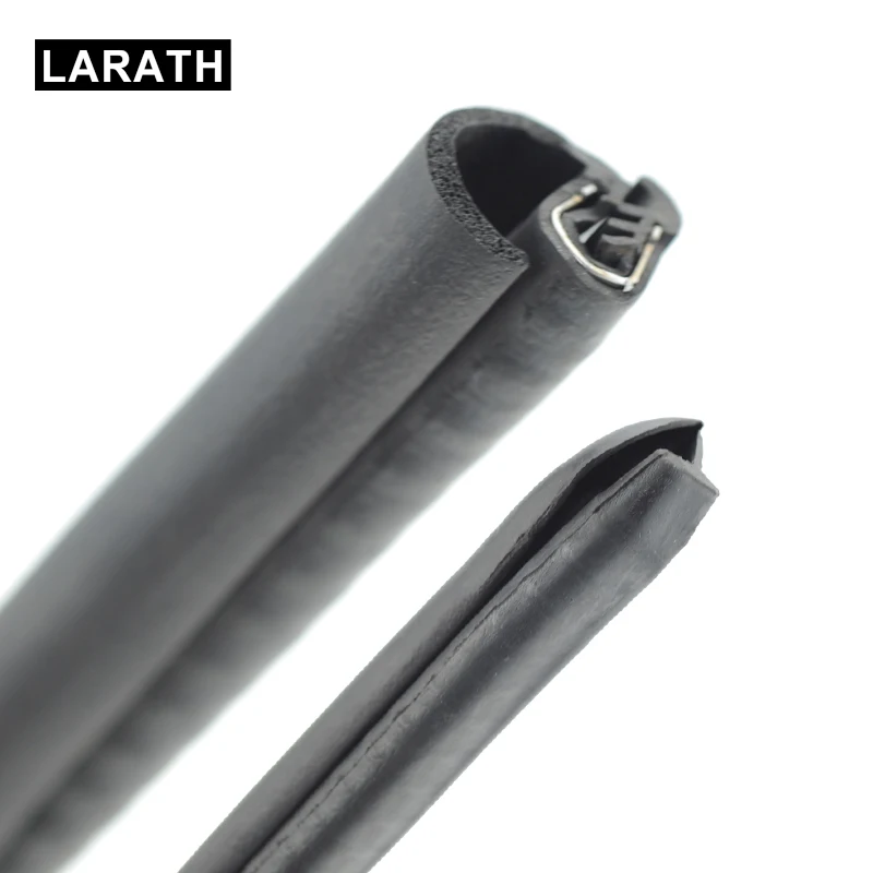Buy 2PCS Rubber Stainless Steel Filler Strip For B pillar Car Door Protection
