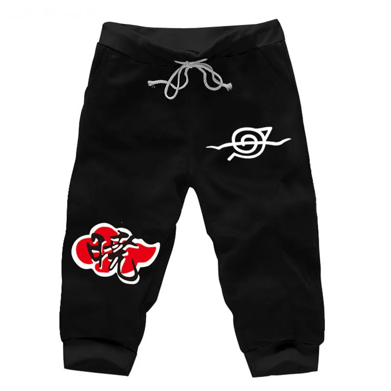 Anime Naruto Akatsuki Casual Short Pants Summer Sweat Anime Naruto Akatsuki Casual Short Pants Summer Sweat