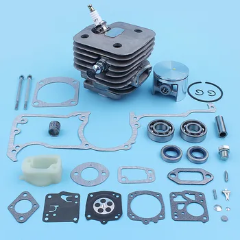 

52mm Cylinder Piston Crank Bearing Seal Gasket Kit For Husqvarna 266SE 266 162 Chainsaw Big Bore Chrome Plated Replacement Part