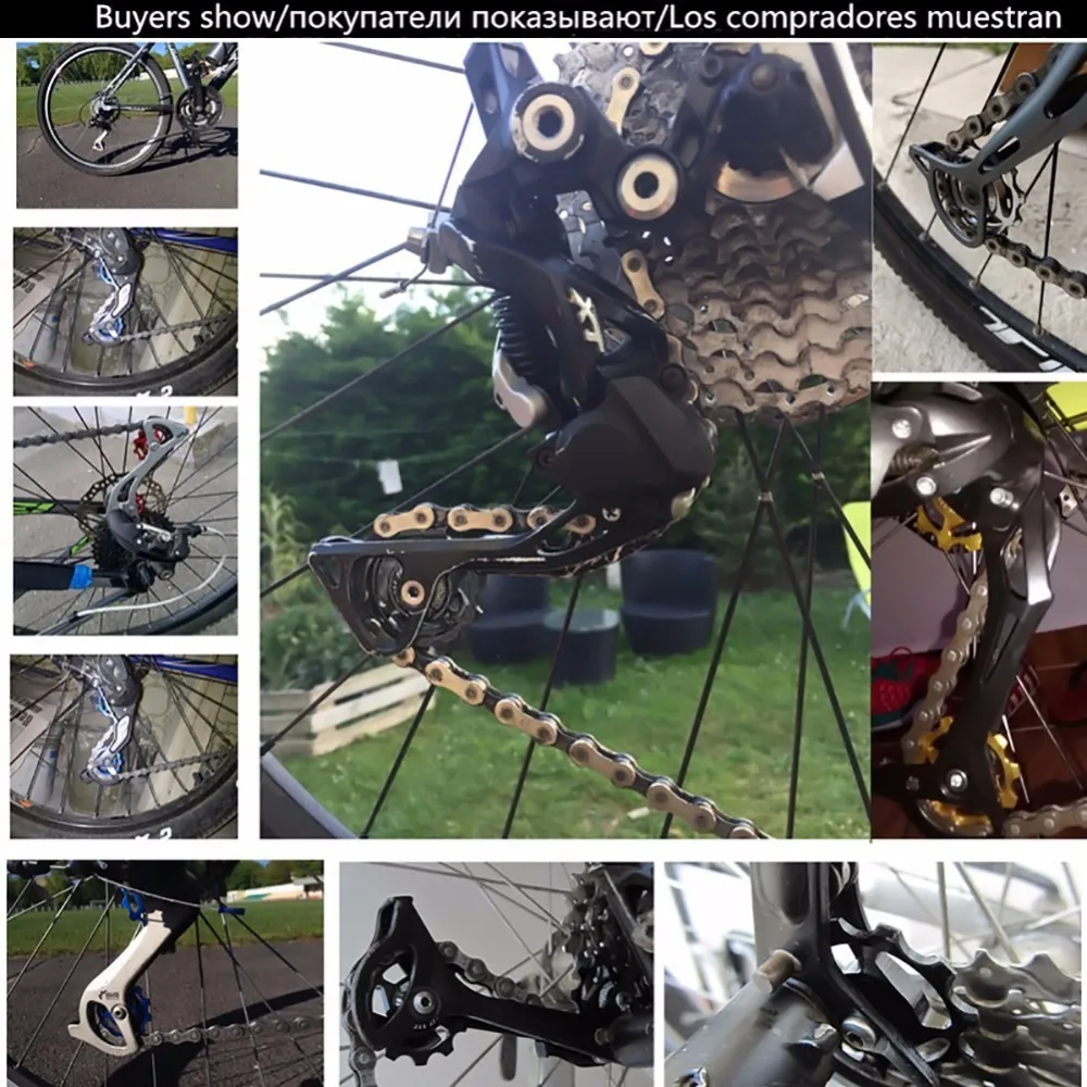 11T Алюминиевый сплав MTB велосипедный задний переключатель шкив Jockey колесо дорожный велосипед направляющий ролик холостой части Аксессуары для велоспорта