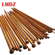 Lmdz 36 шт./компл. 18 размеров одного острым бамбук Вязание набор игл для Обугленный Бамбук DIY крючком плетеная пряжа Вязание иглы