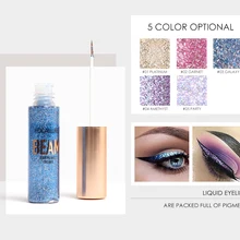 Новое поступление 5 цветов жидкий Блестящий подводка для глаз Водонепроницаемая косметика для глаз Красота стойкий мерцающий блеск макияж для глаз
