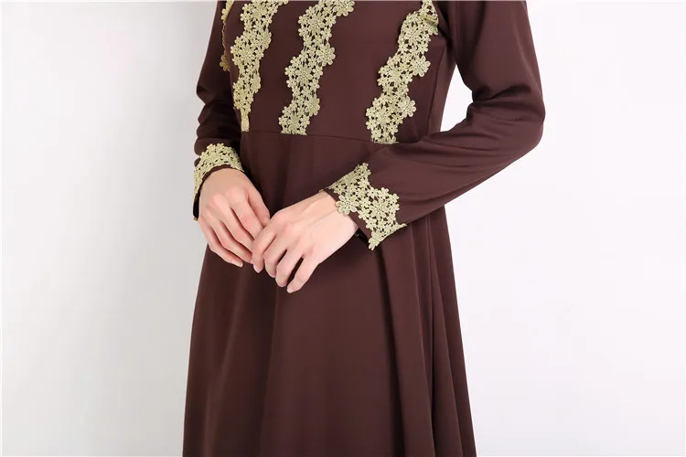 Большие размеры 2018 мусульманских взрослых dubai fashion Белье Абая халат лунный месяц поклонение с длинными рукавами не see through исламского платье