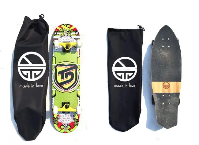 

Skateboard Backpacks SIngle-Shouler Double Rocker/Small Fishboard Carrying Bags with Drawstring