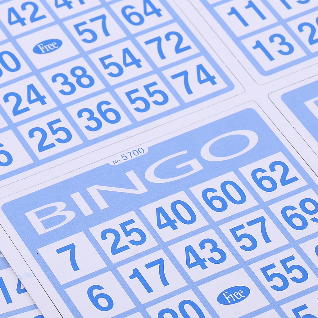 Plastic Bingo Game Set Bingo Chips Board with Cage Card and Balls Full Game for Kids Children Family Fun Games