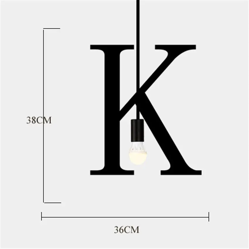 Подвесной светодиодный металлический подвесной светильник в скандинавском стиле для столовой, бара, свадьбы, домашнего декора, Подвесная лампа, освещение лестницы, светильники - Цвет корпуса: K