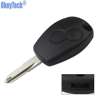 

OkeyTech 1 Button VAC102 206 Blade Remote Car Key Shell For Renault Twingo Clio Kangoo Master Auto Replacement Blank Fob Case