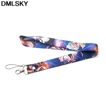 

DMLSKY 24pcs/lot BLEACH Lanyard Phone Rope Keychains Phone Lanyard for Keys ID Card Fashion Lanyards For Women Men M3290