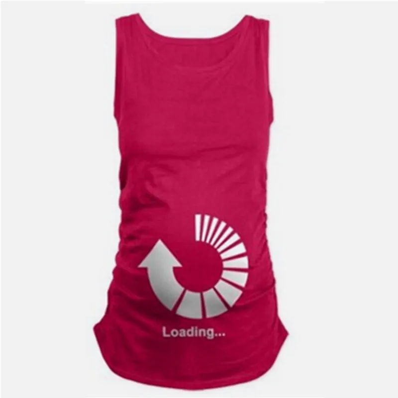 Maternity Clothes Summer Sleeveless Tops Cute Printed T Shirt Clothing For Pregnant Woman Maternity Tees Vests Plus Size