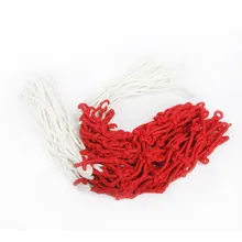 2 Pieces Durable Universal 45-50cm red+white+blue Standard Sports Nylon Thread Basketball Rim Mesh Net Loops