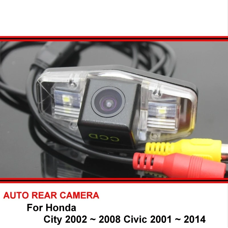 Per Honda City 2002-2008 Civic 2001-2014 Visione Notturna Hd Car Rear View Camera Ccd Reverse Backup Rearview Parking