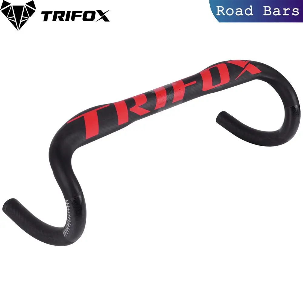 Superlogic carbon fiber bicycle handlebar Reduce resistance bent bar strengthen bike parts 400/420/440mm inner routing ud matte - Цвет: Красный