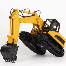 15 каналов 1/14 г 2,4 RC экскаватор грузовик игрушка удалить управление строительство автомобиля мальчик подарки инженерно автомобиль трактор Brinquedos