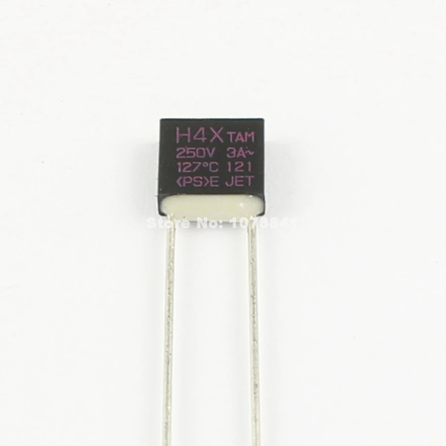 

10 Pcs Per Lot TAMURA TAM Thermal Fuse Cutoff TF 127 Degree 250V 3A H4X