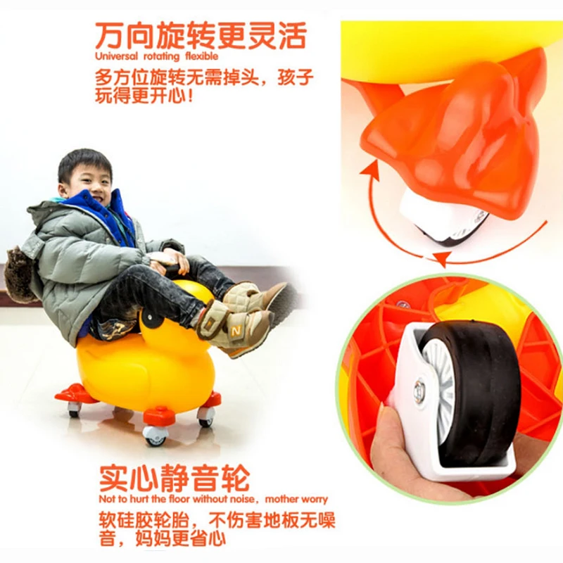 Ride on Animal Yellow Duck toys for kids outdoor sports baby Christmas Toys