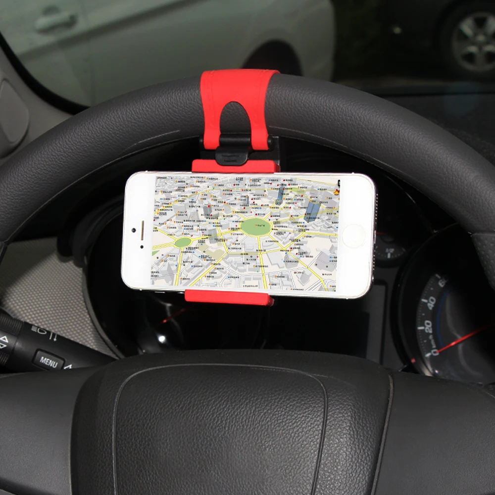 Universal Mobile Phone Holder Car Steering Wheel Holder
