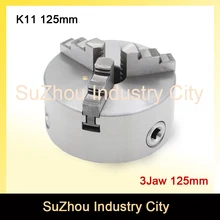 CNC 4th axis A axis 125mm 3 jaw Chuck self-centering manual chuck K11 fourth jaw for CNC Engraving Milling machine Lathe Machine