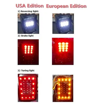 

LED 2007-2016 For Jeep Wrangler with Running Brake Backup Reverse Turning Signal Light Tail Lamp Assembly