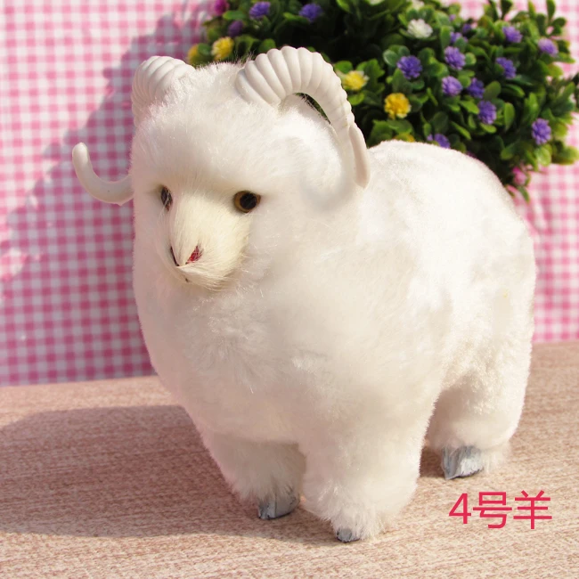 

Simulation sheep polyethylene&furs sheep model funny gift about 15cmx8cmx13cm
