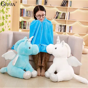 

1pc/lot 40cm High Quality Lovely Unicorn Plush Toy Doll Cute Animals Horse Stuffed Soft Pillow Baby Toys Children Birthday Gifts