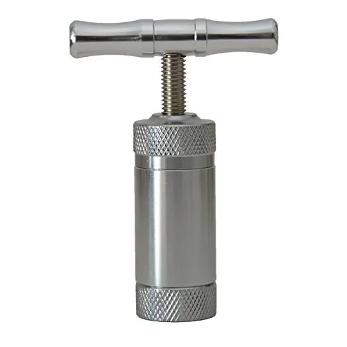 

Aluminum Metal Pollen Press Presser Compressor Herb Grinder Tobacco Spice Crusher Grinder (Size: 120 g, Color Silver)
