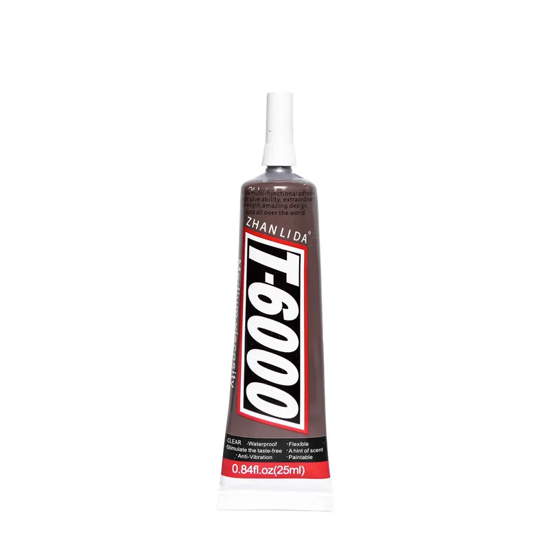 

2Pcs 25ML T6000 Glue Epoxy Resin Adhesive T-6000 Transparent Metal Wood Fabric Textile Cloth Leather Sponge Plastic Touch Screen