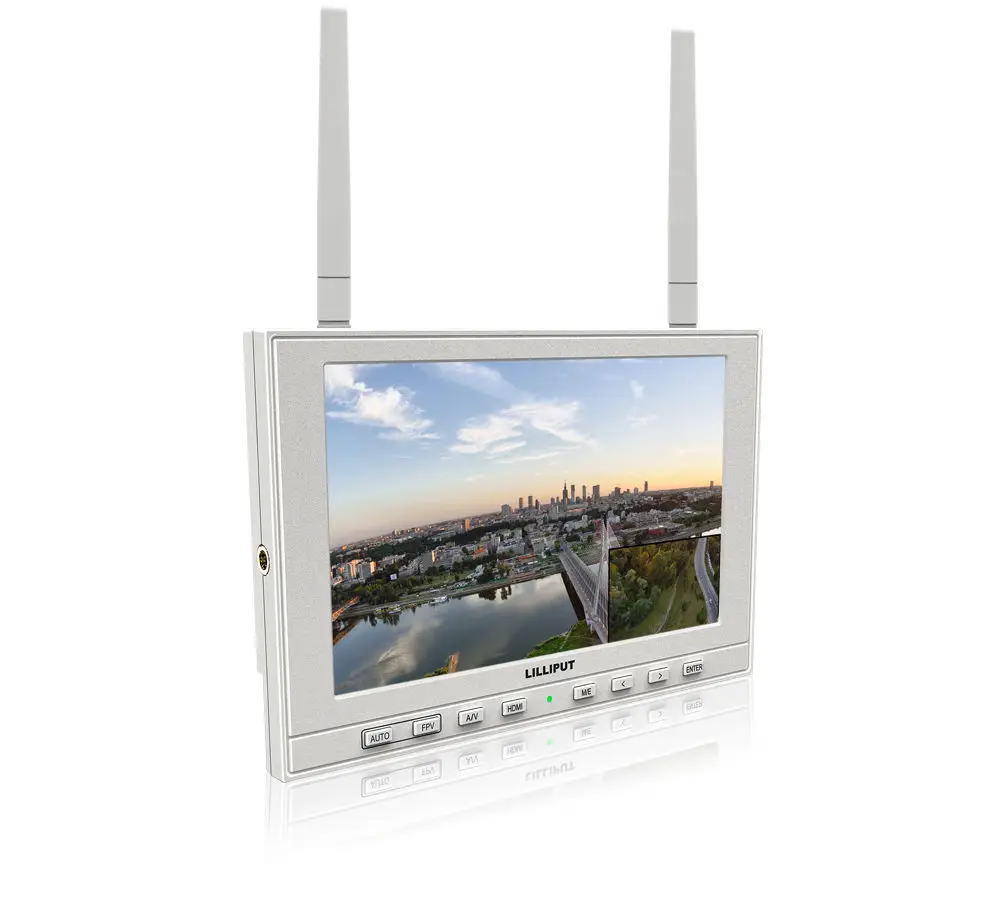 Lilliput 339/DW 7 IPS FPV Monitor Auto Search Dual Receiver built-in battery For Video FOR FPV DJI Phantom 2 for GoPro fenix сказка на английском gulliver in lilliput