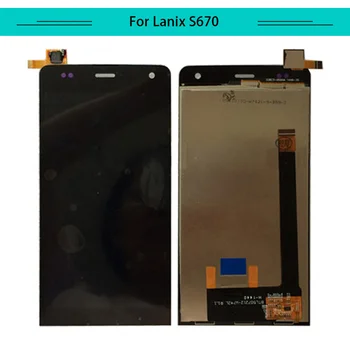 

3pcs/lot Wholesale Full LCD For Lanix Ilium S670 LCD Display Touch Screen Glass Digitizer Assembly Free Shipping