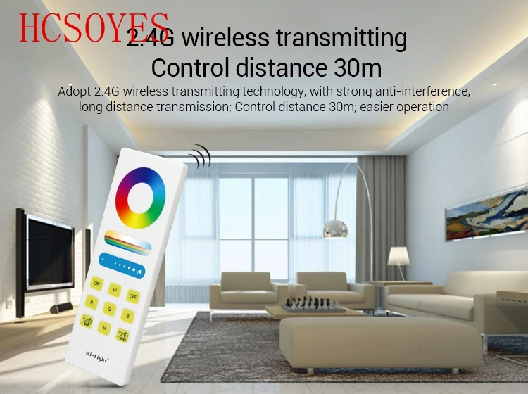 

mi light FUT045A RGB+CCT Smart LED Control 16 million colors adjustable System led controller DC12V~24V Total Output Max 5A