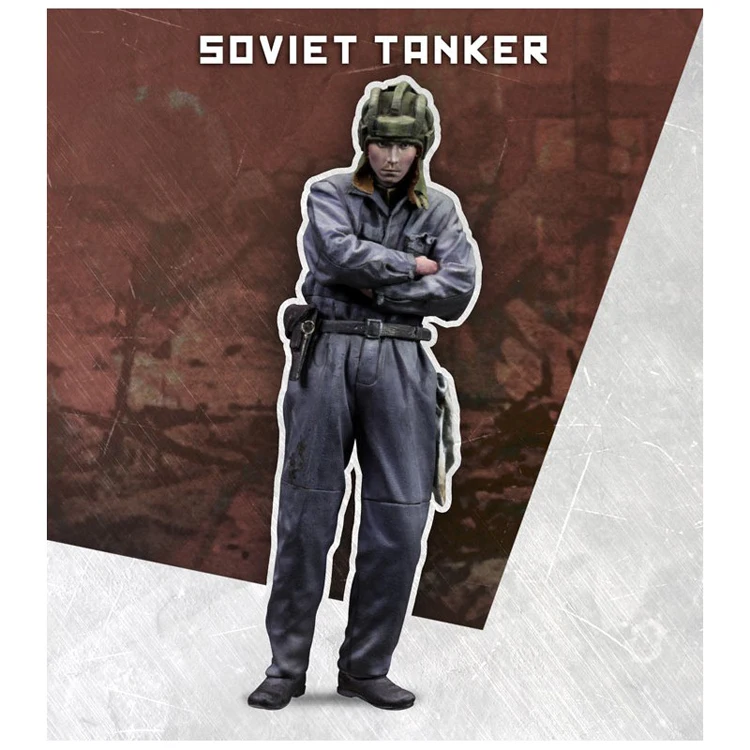 

1/35 Scale Assembly Resin Figure kit Soviet red army tanker