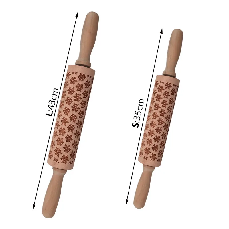 Рождество гравировкой ролик олень; Снежинка тисненая Скалка Для инструменты для приготовления печенья лапши бисквит Фондант форма для выпечки с оттисками