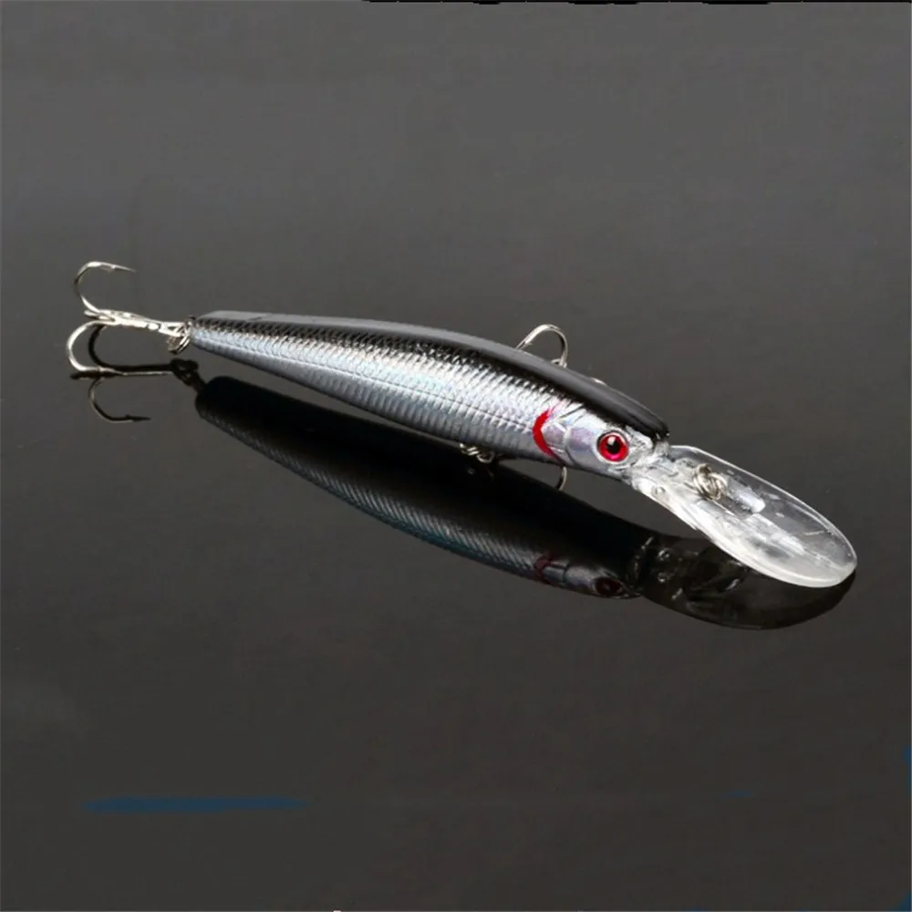 1Pcs 12.5cm 14g Plastic Hard Bait Minnow Fishing lures Deep Sea Bass Lure Crankbait Artificial Swimbait Wobbler Fishing Tackle