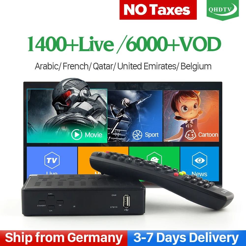 

Decoder IPTV France Algeria Tunisia Linux H.265 Blomc-1 TV Receiver Support Stalker IPTV Belgium Dutch Lebanon QHDTV 1 Year Code