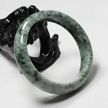 

01816 Certified Grade "A" Natural Green Jadeite Jade Gems Bracelet Bangle