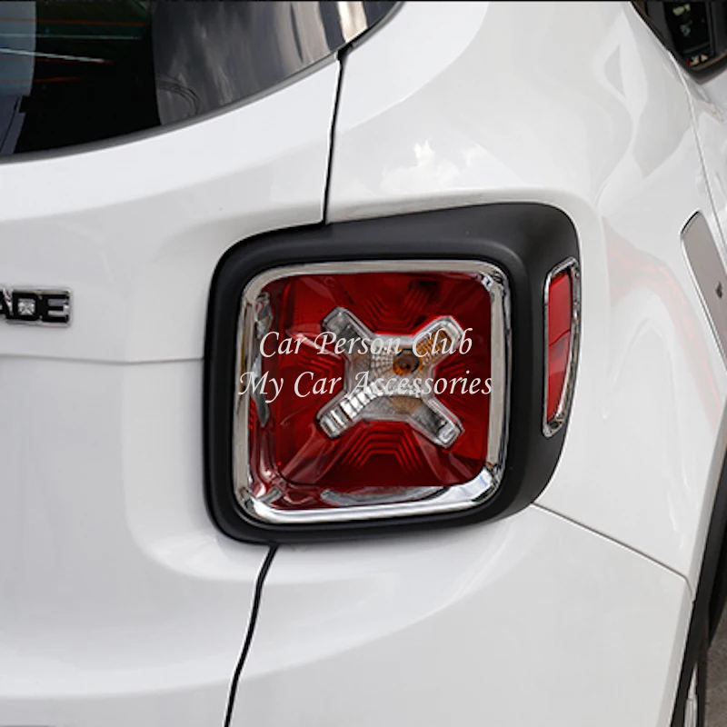Задний светильник, крышка, задний светильник, s панель, рамка для Jeep Renegade- ABS, хромированная наклейка, аксессуары для стайлинга автомобилей