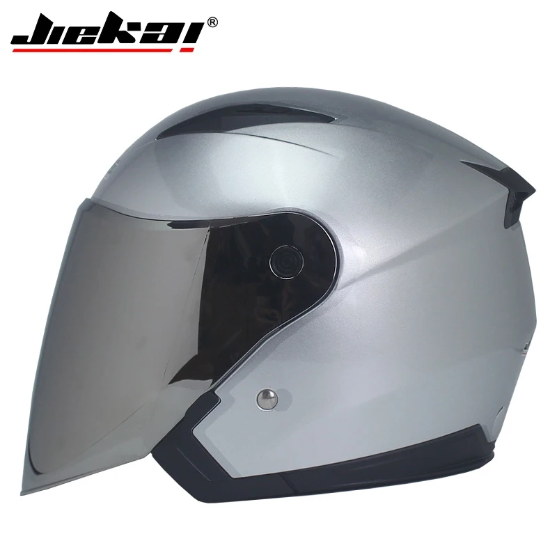 Настоящий мотоцикл Jiekai шлем унисекс скутер заездов Шлемы Casco Capacete с двойным объективом козырек мотоциклетный шлем - Цвет: b13