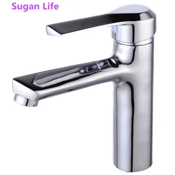 

Sugan Life waterfall copper bathroom vanity for washbasin mixer tap Chrome basin modern fashion style F169